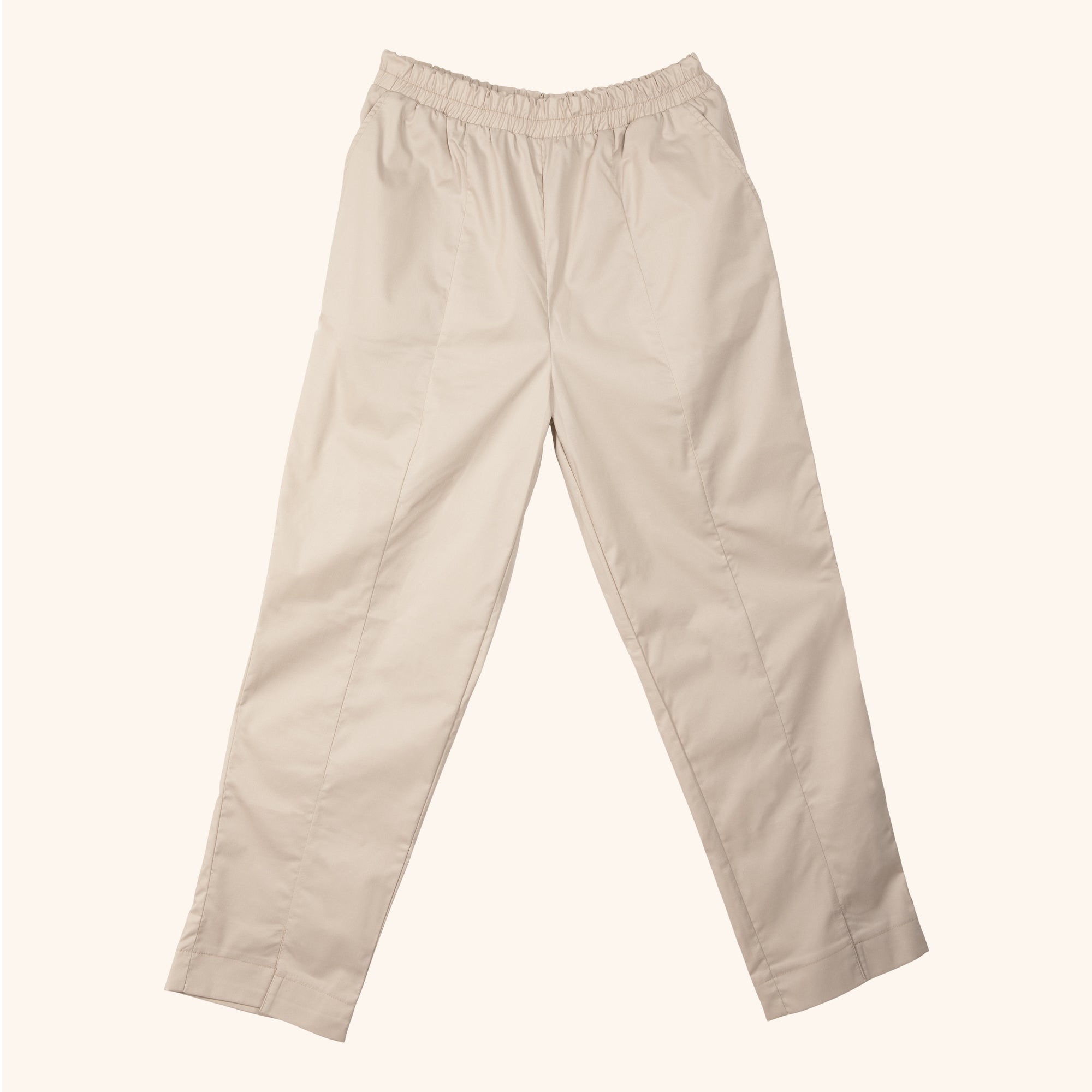 Beige trousers for beauty therapists