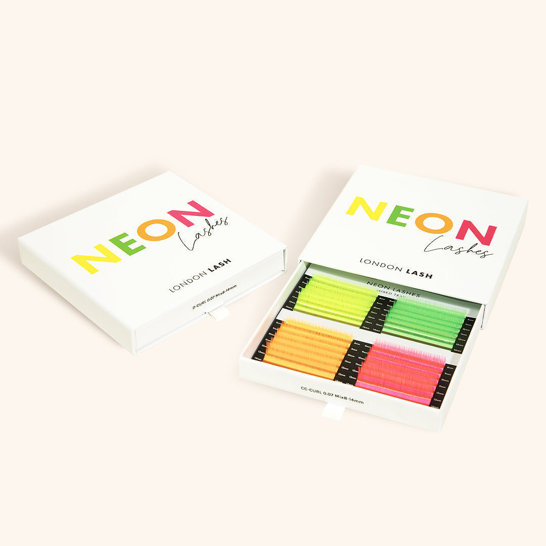 Box of Neon Lash Extensions from London Lash EU