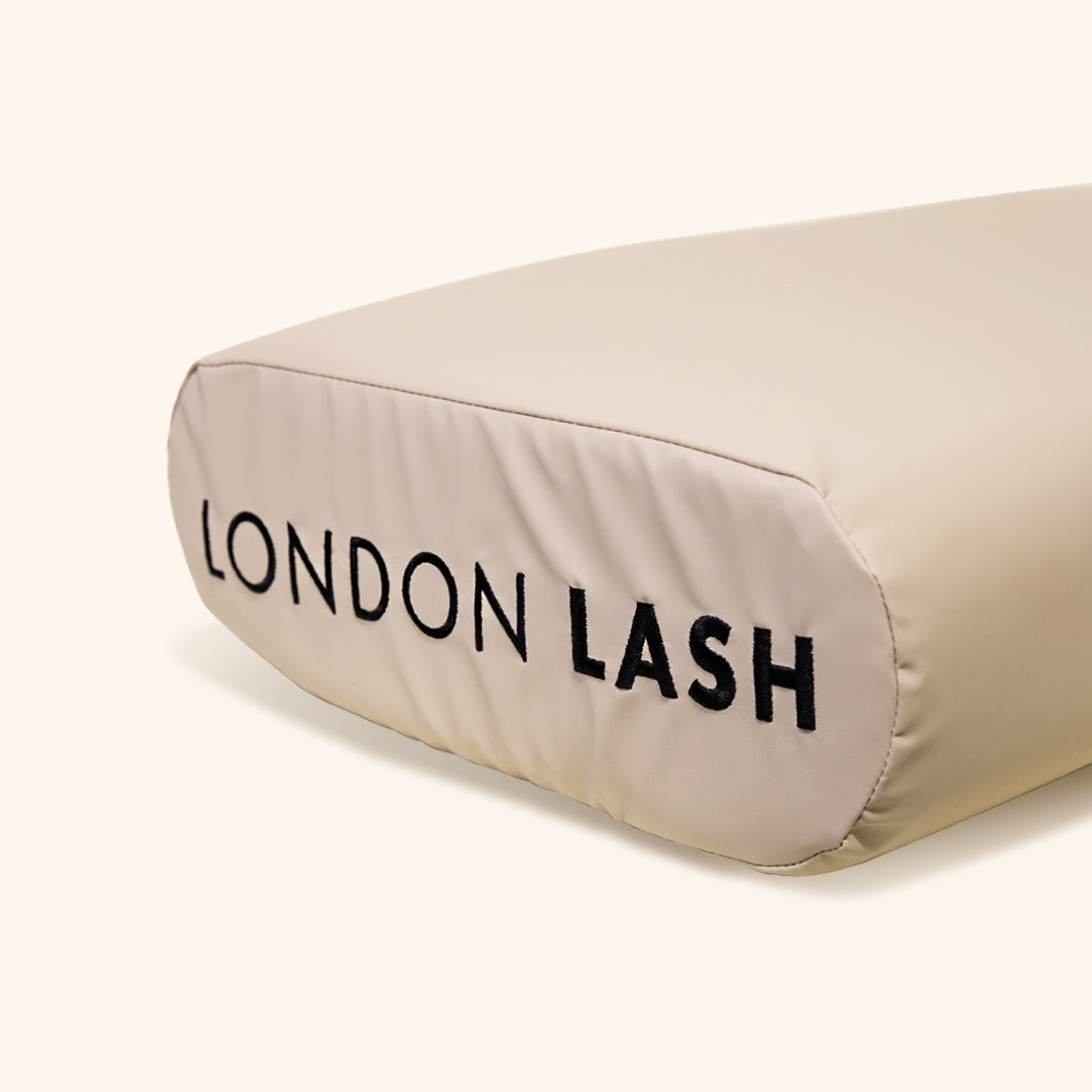 London Lash Logo on Memory Foam Lash Pillow 