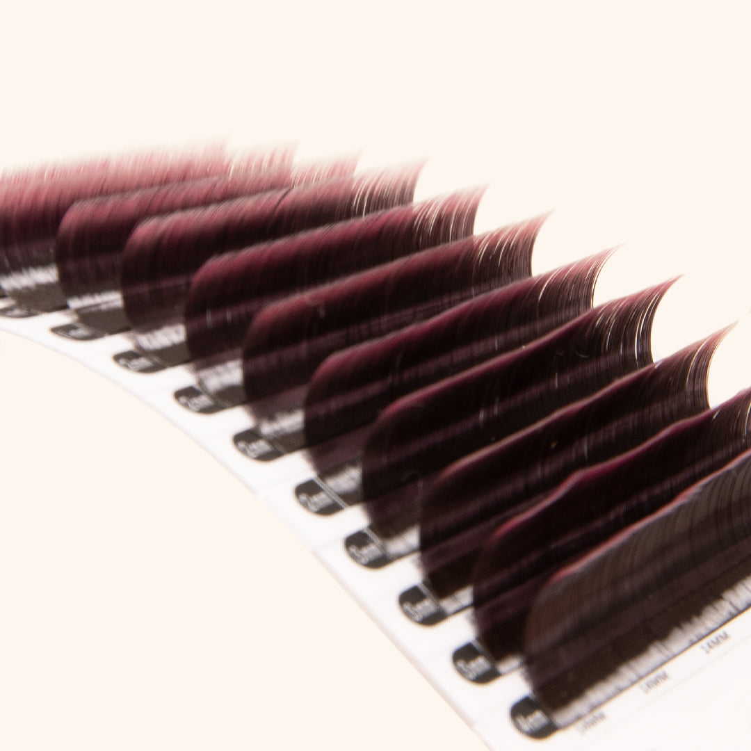 Strips of Pink Two-Tone Ombre Lash Extensions