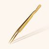 Pointed Isolation Tweezers in Gold