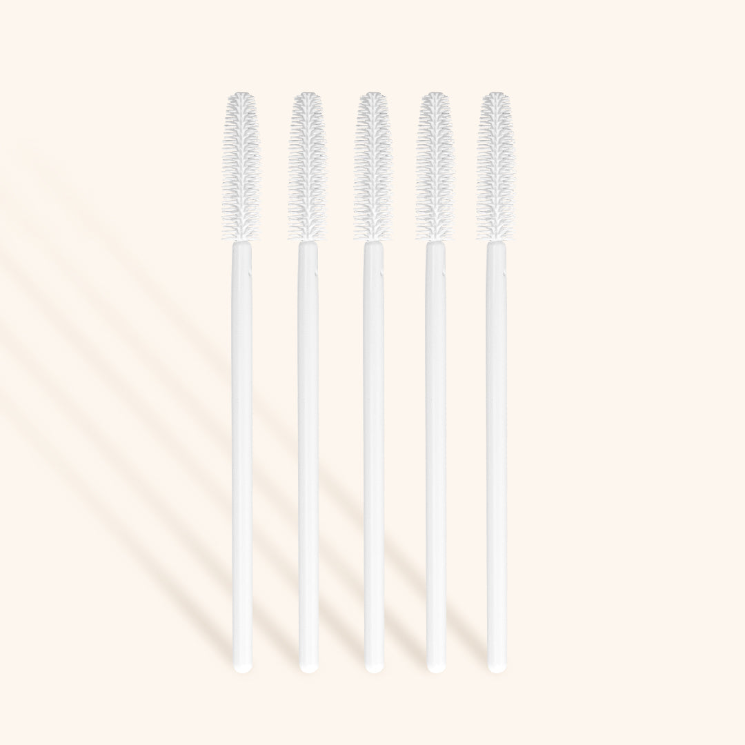 Silicone Mascara Wands in White