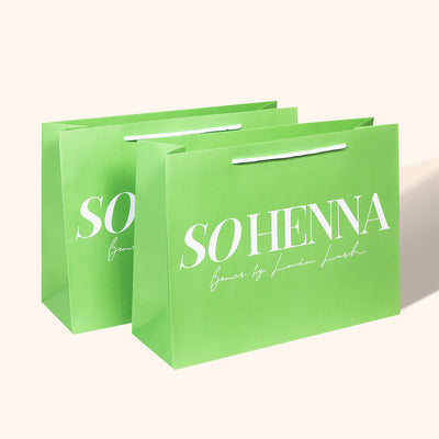 So Henna Reusable Paper Bag in Green
