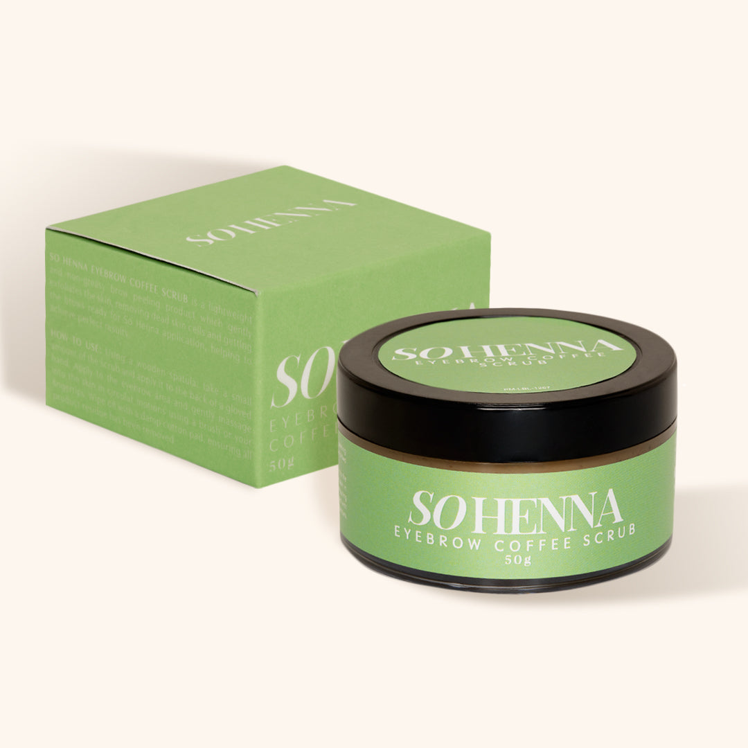 So Henna Eyebrow Coffee Scrub