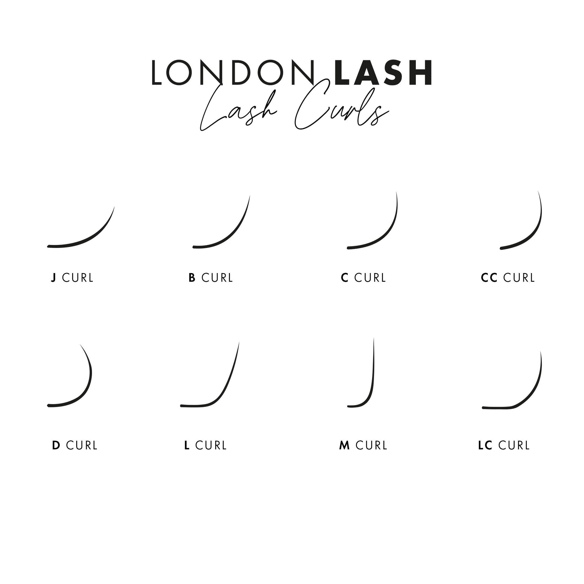 Infographic of Volume Chelsea Lashes 0.07 Curls