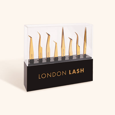 Acrylic Tweezer Holder with London Lash Tweezers